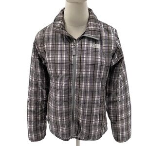 The North Face Gray Plaid Jacket Size Medium Women's